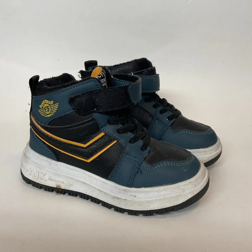 Kids Youth Novice High Winter Snow Boots Kids Size 12 (28)‎ Teal Yellow Black